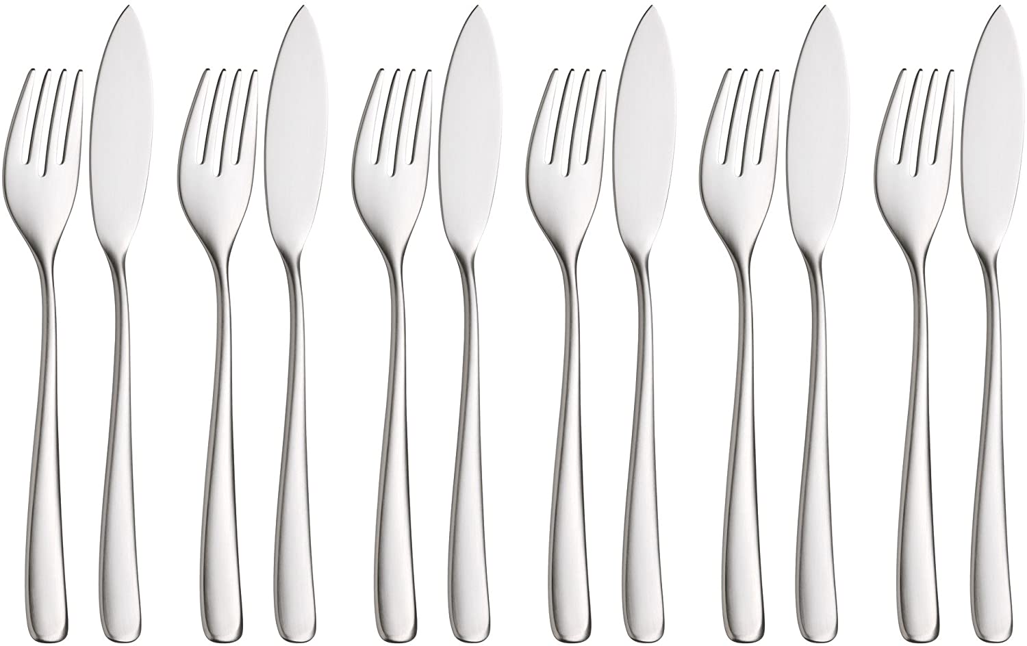 WMF Vision 1271356336 Fish Cutlery Set Cromargan Protect Stainless Steel 12 Pieces