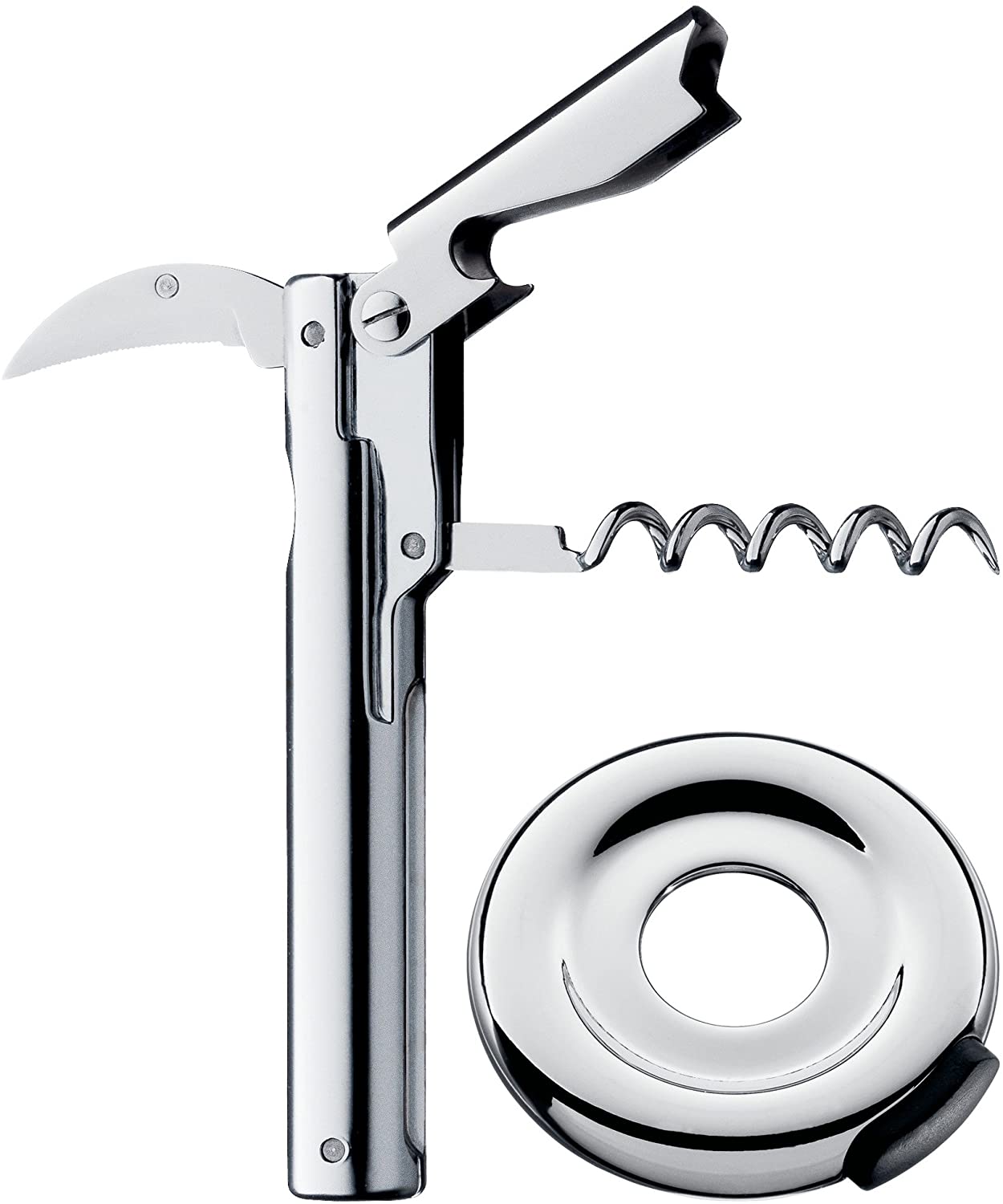 WMF Vino Wine Tool 2-Piece Foil Cutter Waiter\'s Knife Cast Metal