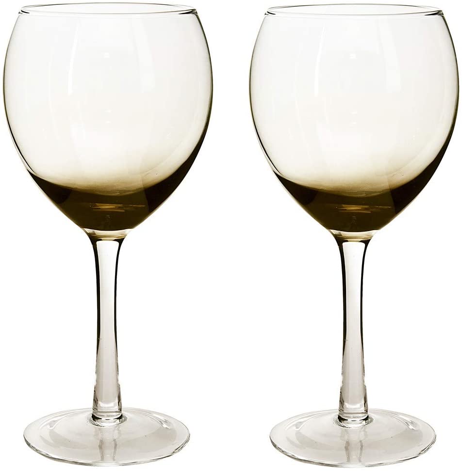 Denby 0.475 Litre Glass Halo / Praline Wine Glass, Pack Of 2, Red