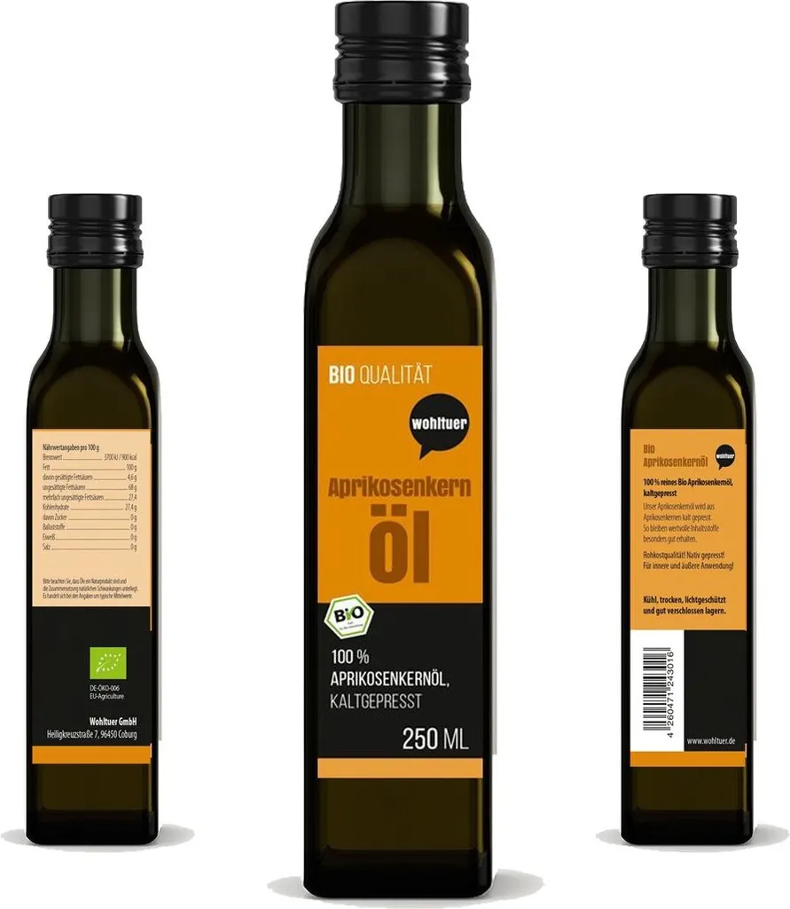 WohltuerAprikosenkernöl kaltgepresst 250ml