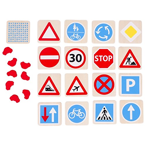 Wooden Memory Game Traffic Signs