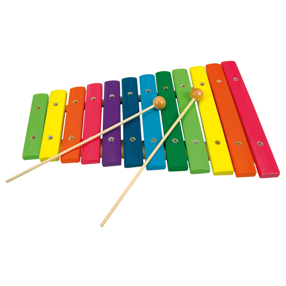 Wooden Xylophone Colourful, 12 Sounds 140