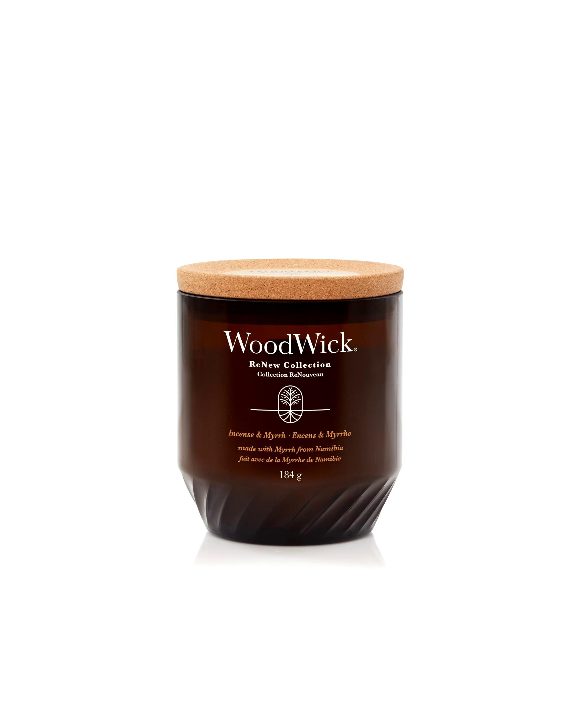 WoodWick Candle RENEW MEDIUM CANDLE INCENSE & MYRRH