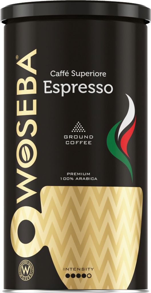 Woseba Caffé Superiore Espresso roasted ground coffee 500g