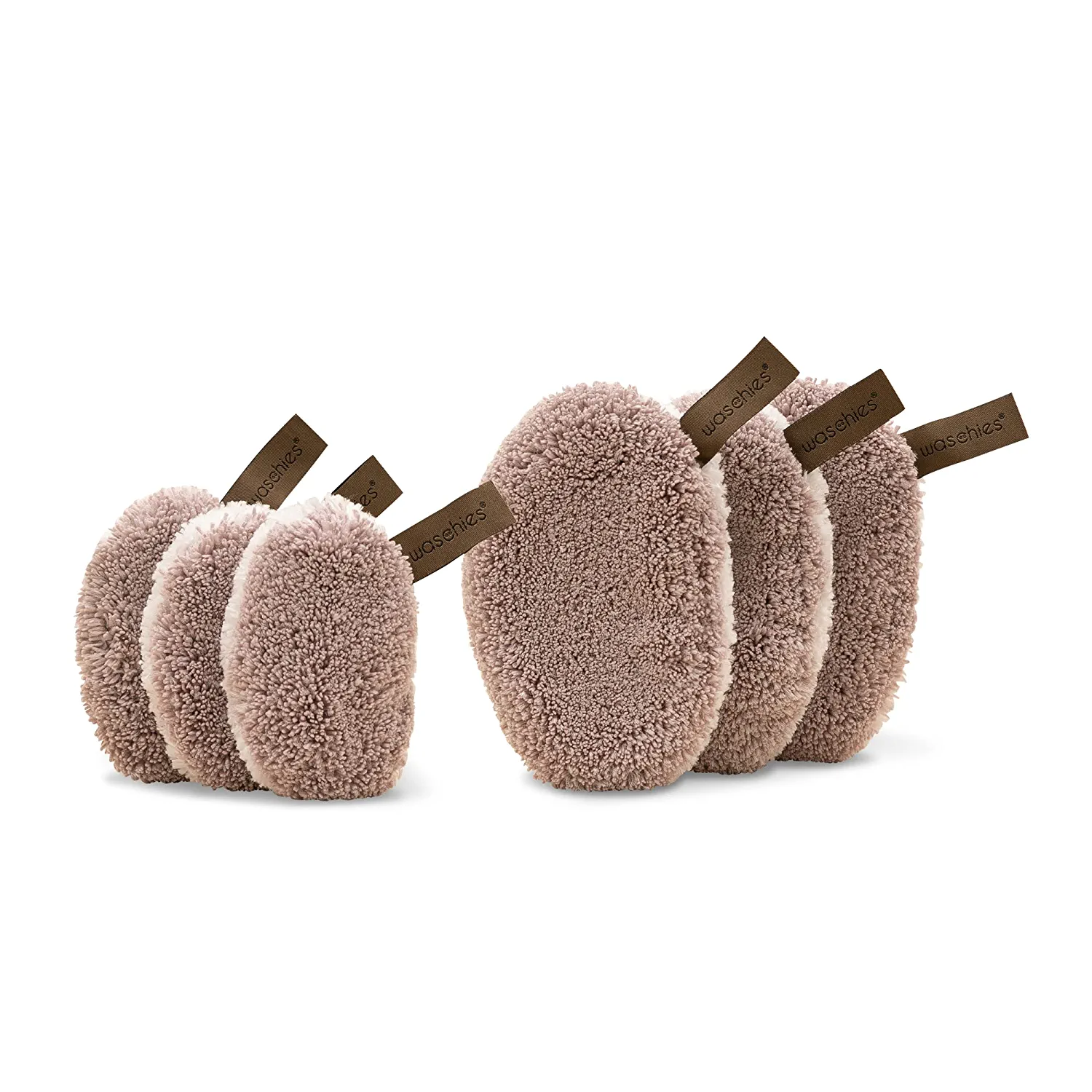 waschies Taupe Edition & Mini Make-Up Pads Set of 6