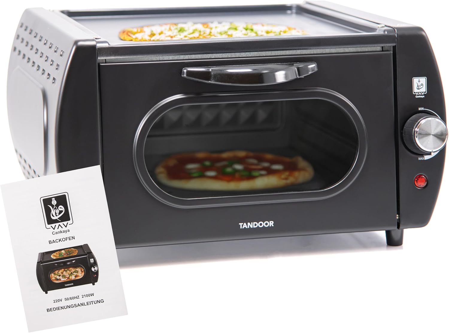 Tandoori Oven Mini Oven Traditional Indian, Oriental and Turkish Food - Chapati Roti Lahmacun Manakish Naan Bread Maker Electric Tandoor Oven
