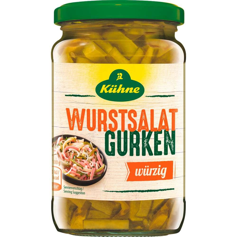 Sausage salad with cucumbers