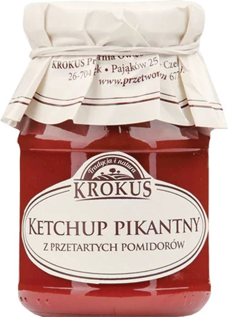 WÜRZIGER, GLUTENFREIER KETCHUP 180 g - KROKKUS