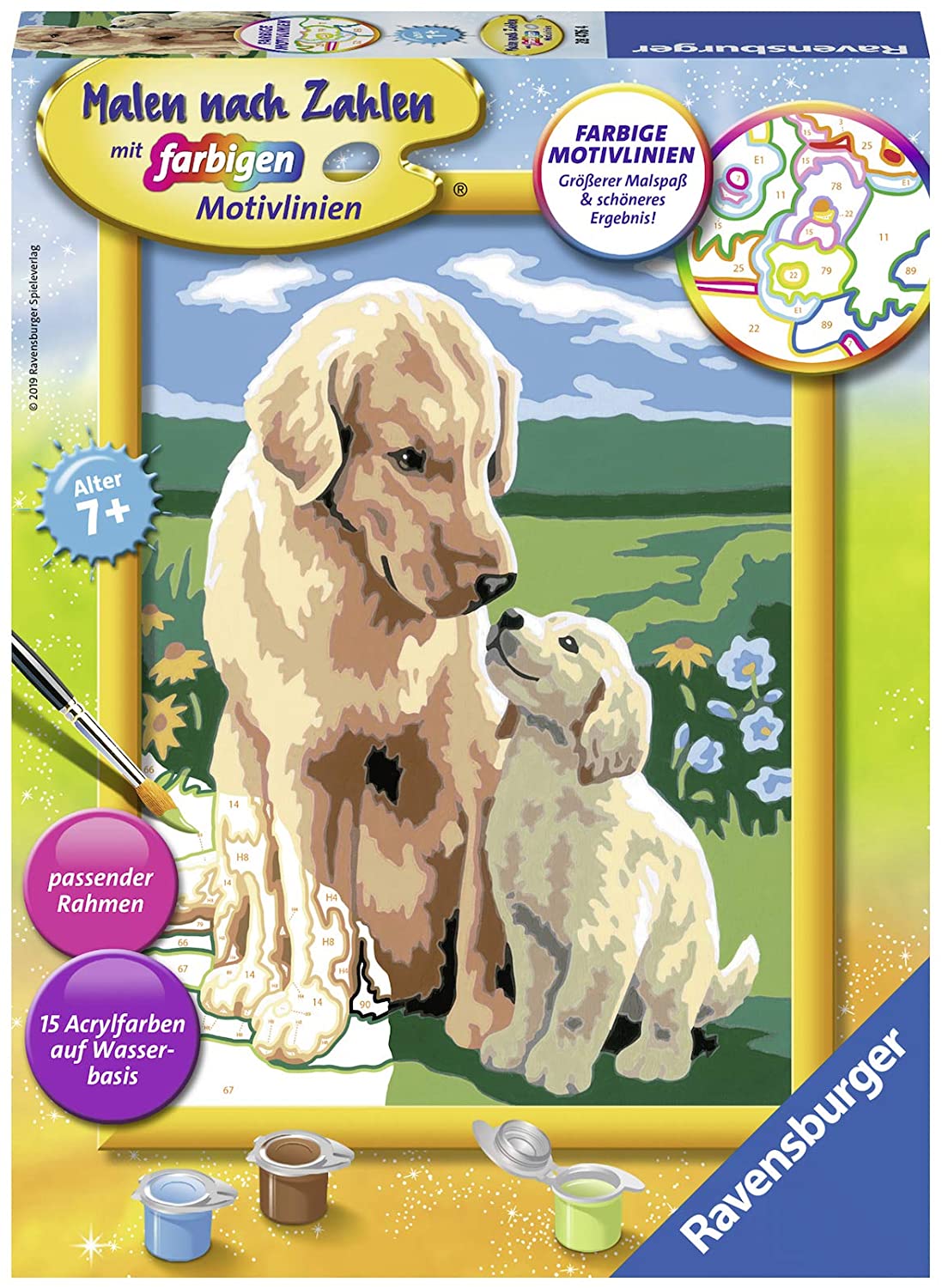 Ravensburger Paint By Numbers 28465 Dolphin, Mothers Love, -