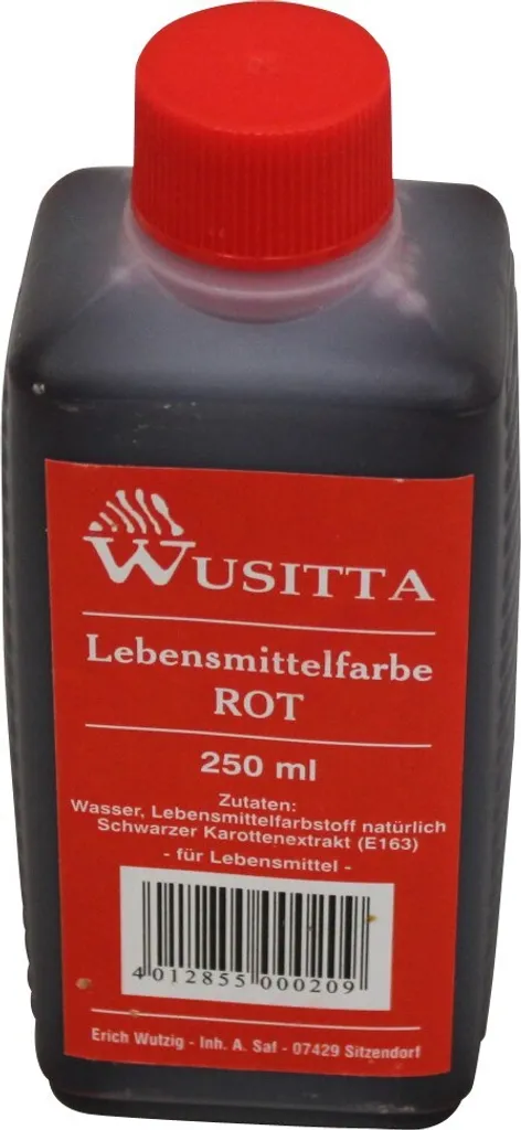 Wusitta Food Coloring Red Food Coloring Halloween 250ml
