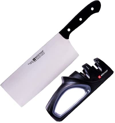 Wusthof Wüsthof Chinese Chef\'s Knife + Knife Sharpener 9281-4