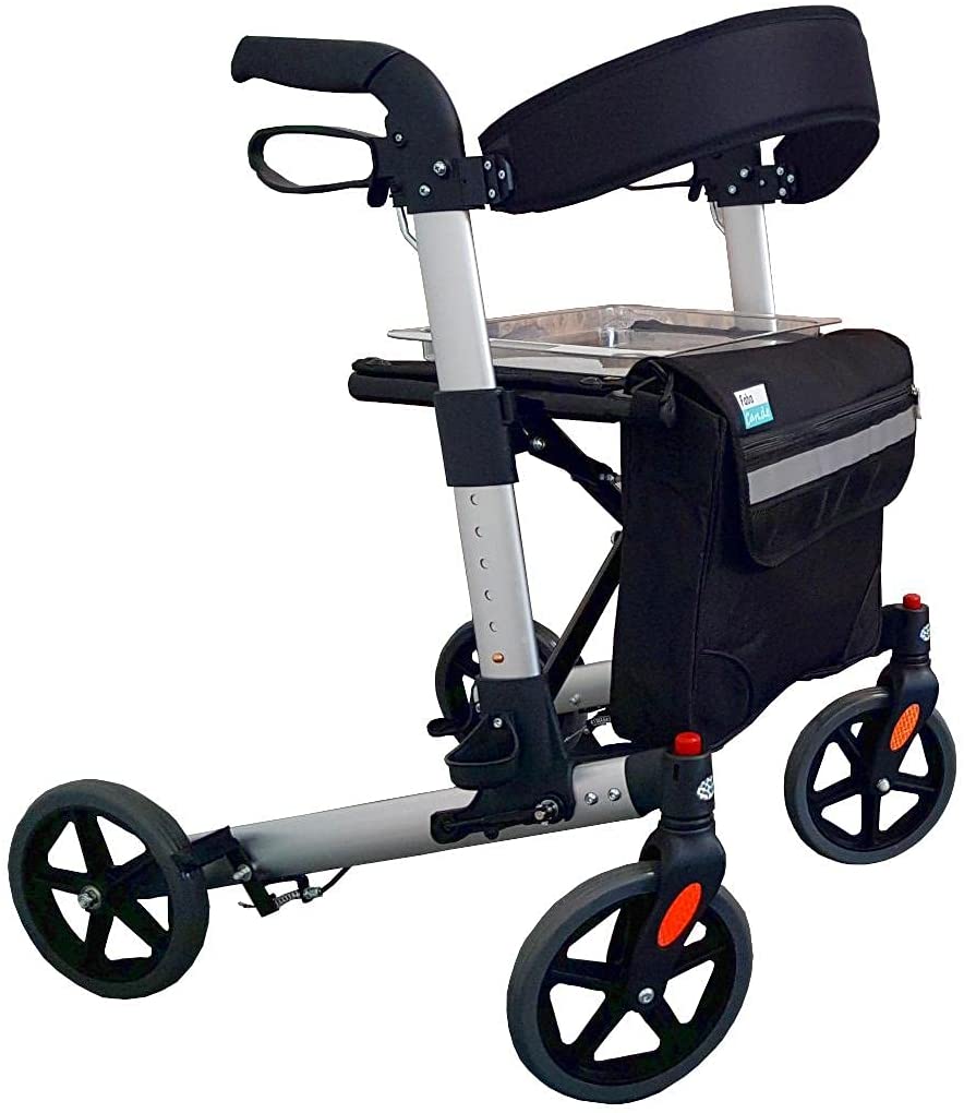 FabaCare 9269 Rollator with Accessories Lightweight Folding Walking Frame F