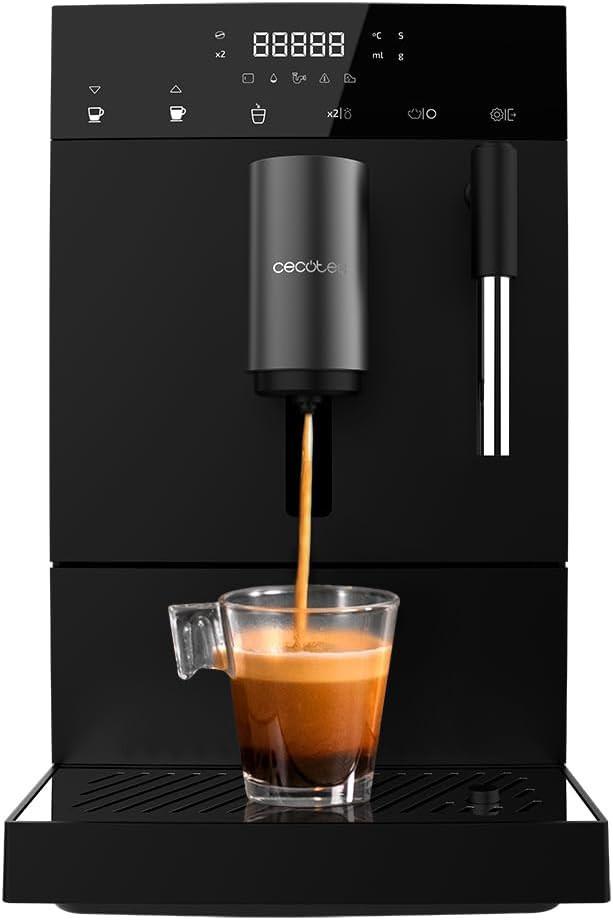 Cecotec Cumbia Cremmaet Compact Steam Coffee Machine, 1350 W, 19 Bar, Thermoblock, Plug & Play, Personalised Coffee, 5 Levels Meal, Self-Cleaning, Steamer.
