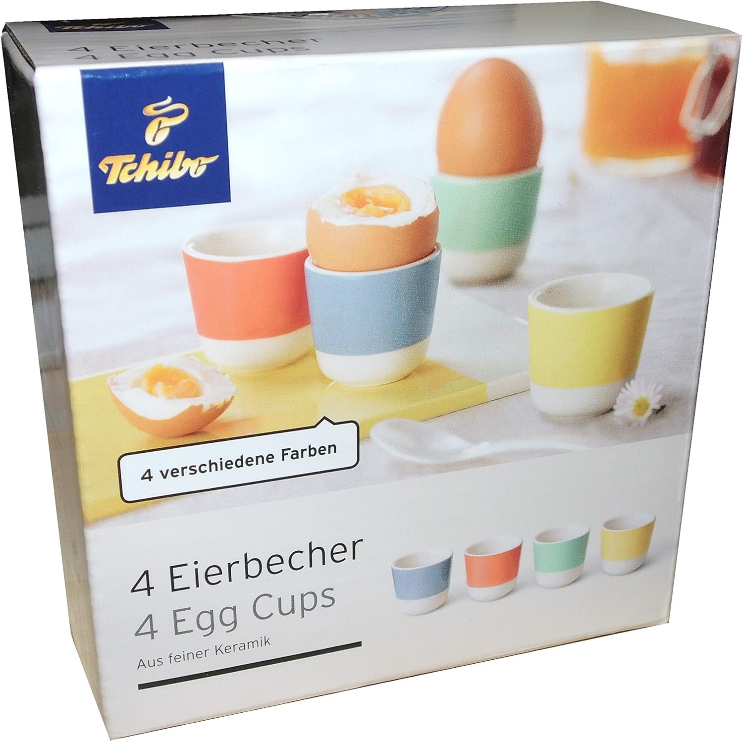 Tchibo Egg Cups 4 Colours