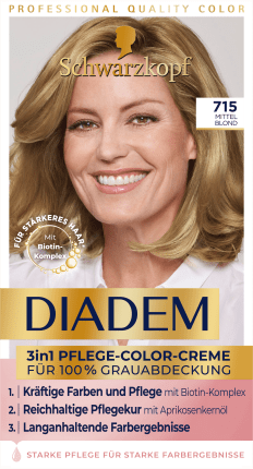 Schwarzkopf Diadem Hair color Medium-Blond 715, 1 pc