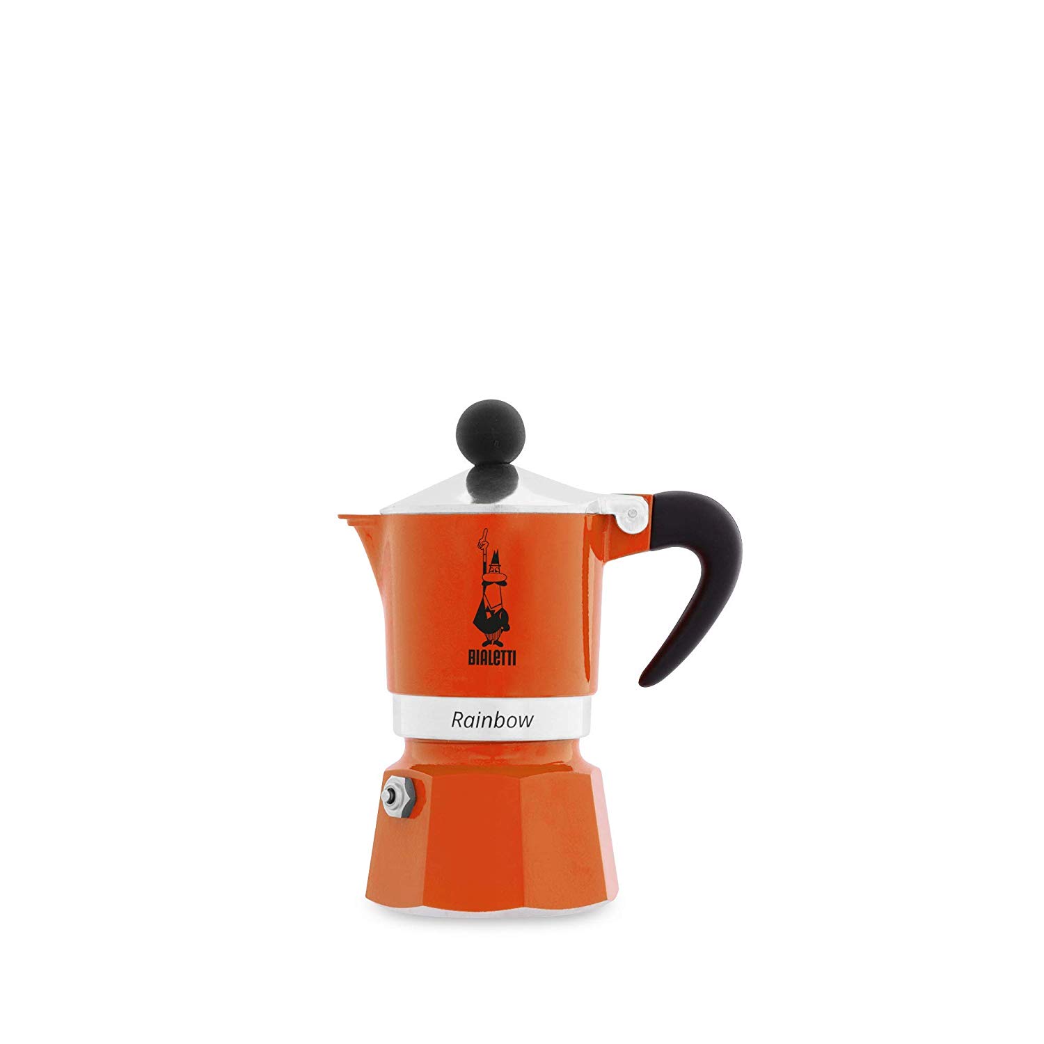 Bialetti 4991 Rainbow For 1 Cup Espresso Maker In Aluminium, Orange, 30 X 