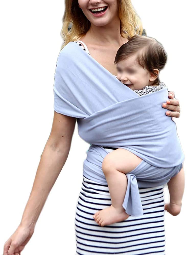 G&F Baby Sling Baby Changing Carrier up to 20 kg for Newborns Toddlers One Size 95% Cotton (Colour: Grey)