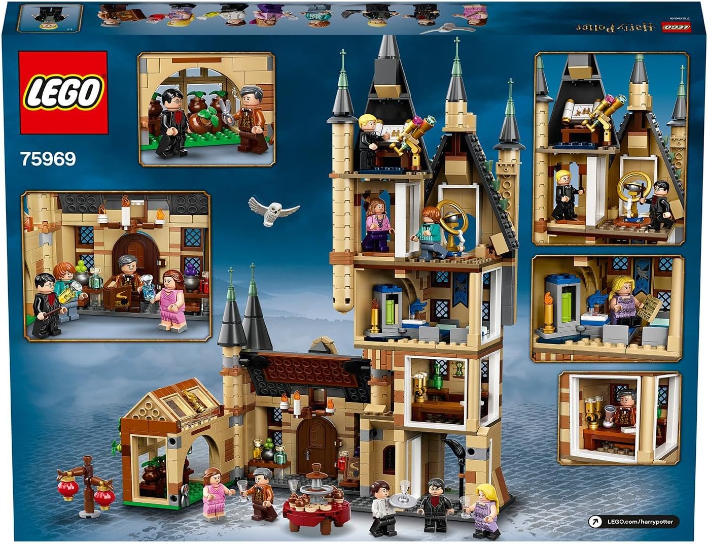 LEGO 75969 Harry Potter Astronomy Tower at Hogwarts Castle, Toy Compatible with Hogwarts Great Hall and Whipping Willow
