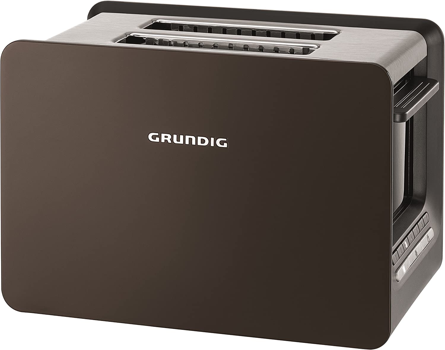 Grundig TA 7280 2-Slot Toaster (Toast Gourmet with LED Display, 1000 Watt) white