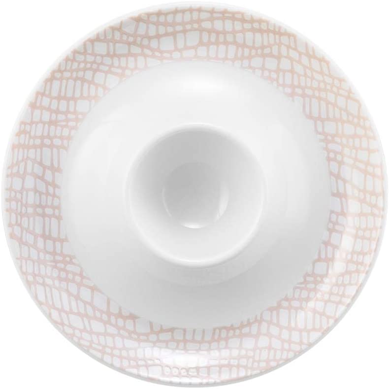 Seltmann Weiden Fashion Posh Rose 001.743820 Egg Cup with Tray White / Pink