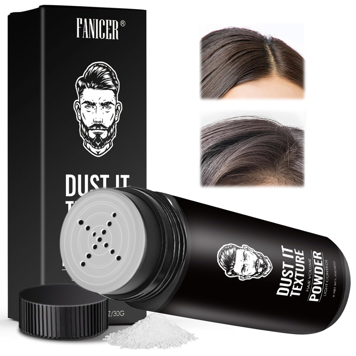30 g Hair Volume Powder, Volume Powder for Thin and Fine Hair, Long Lasting Hold, Matte Effect, Easy to Apply, Non-Greasy, Suitable for All Hair Types