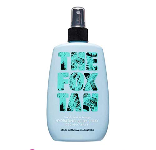 The Fox Tan Hydrating Body Spray 220ml - Island Coconut & Mango with Moisturising and Soothing Aloe Vera and Aussie Botanicals