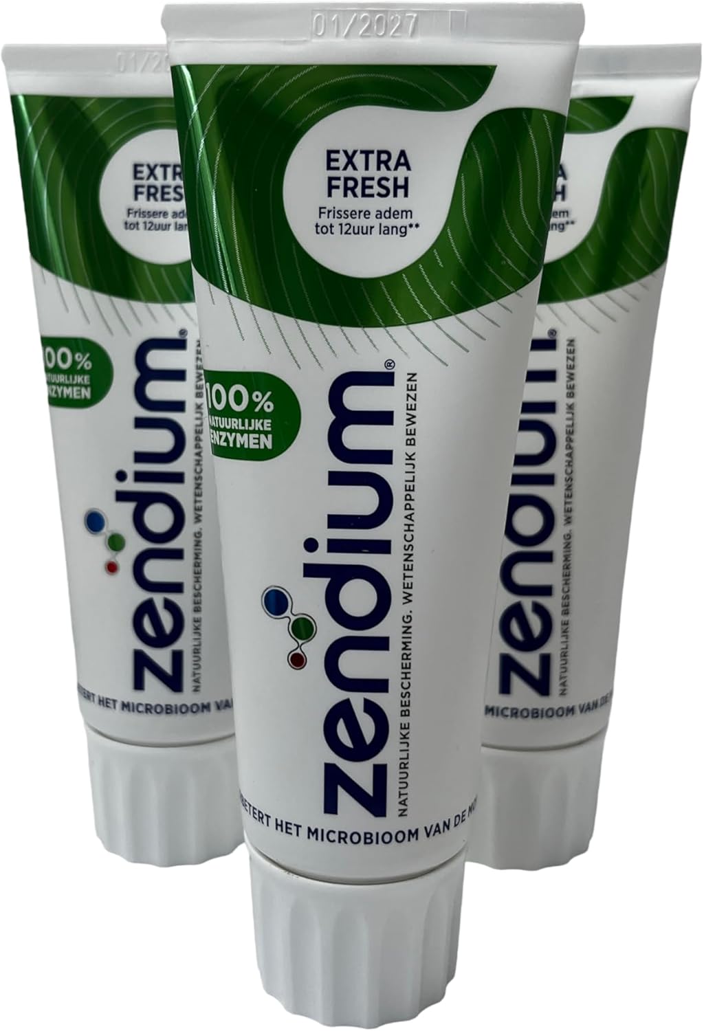 Zendium Fresh Mint Toothpaste with Proteins and Enzymes 75 ml Pack of 3