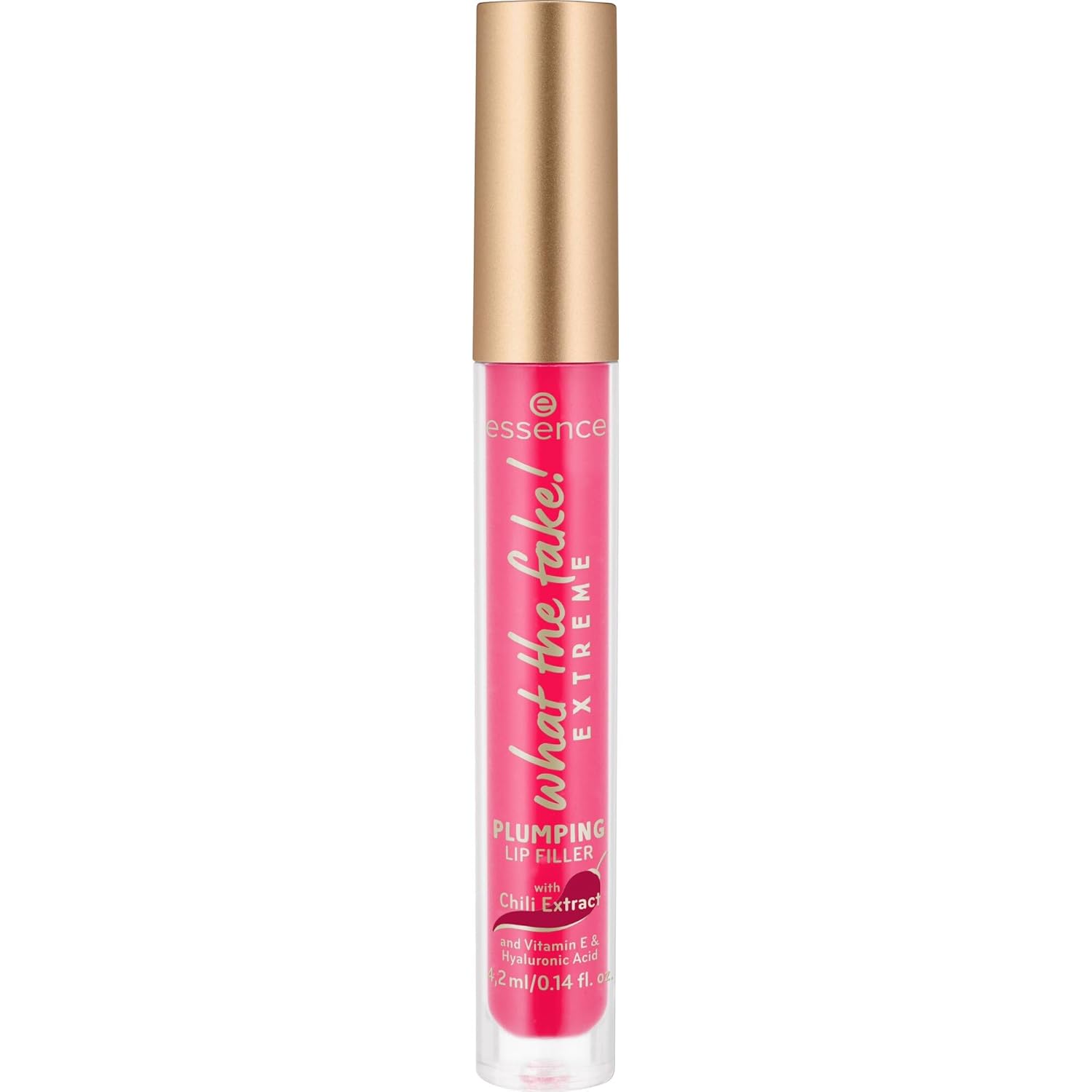 essence cosmetics What the Fake! Extreme Plumping Lip Filler with Chilli Extract 4.2 ml Lip Gloss with Shiny Tinted Finish