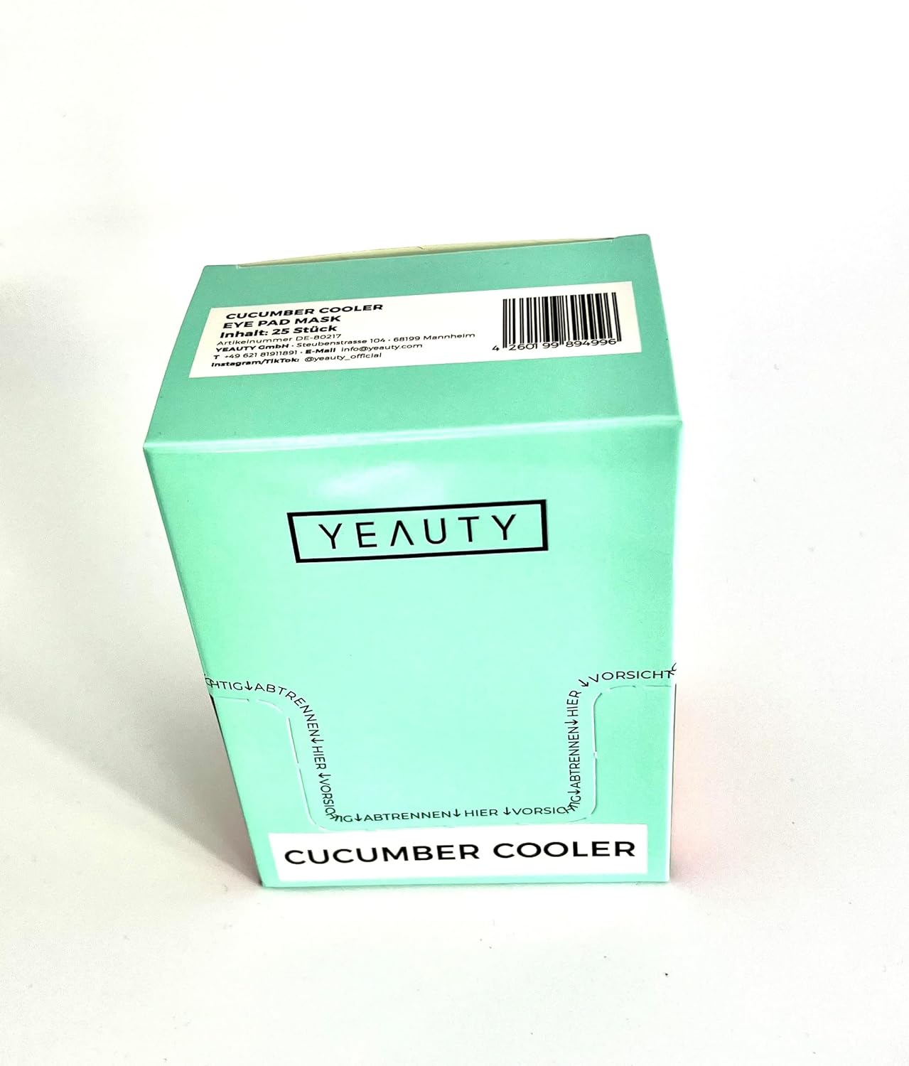 Yeauty - Cucumber Cooler - 25 Pairs - Eye Pad Mask - Oogmasker - Commer - Hyaluronic - Niacinamide