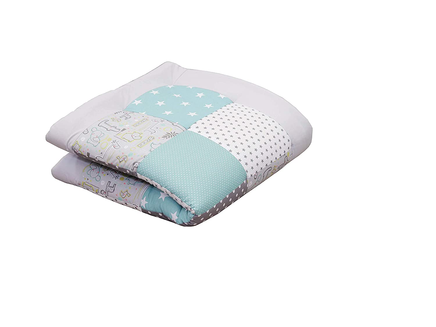 Ullenboom ® Baby Play Blanket Safari Peppermint (Made In Eu) - Crawling Bla