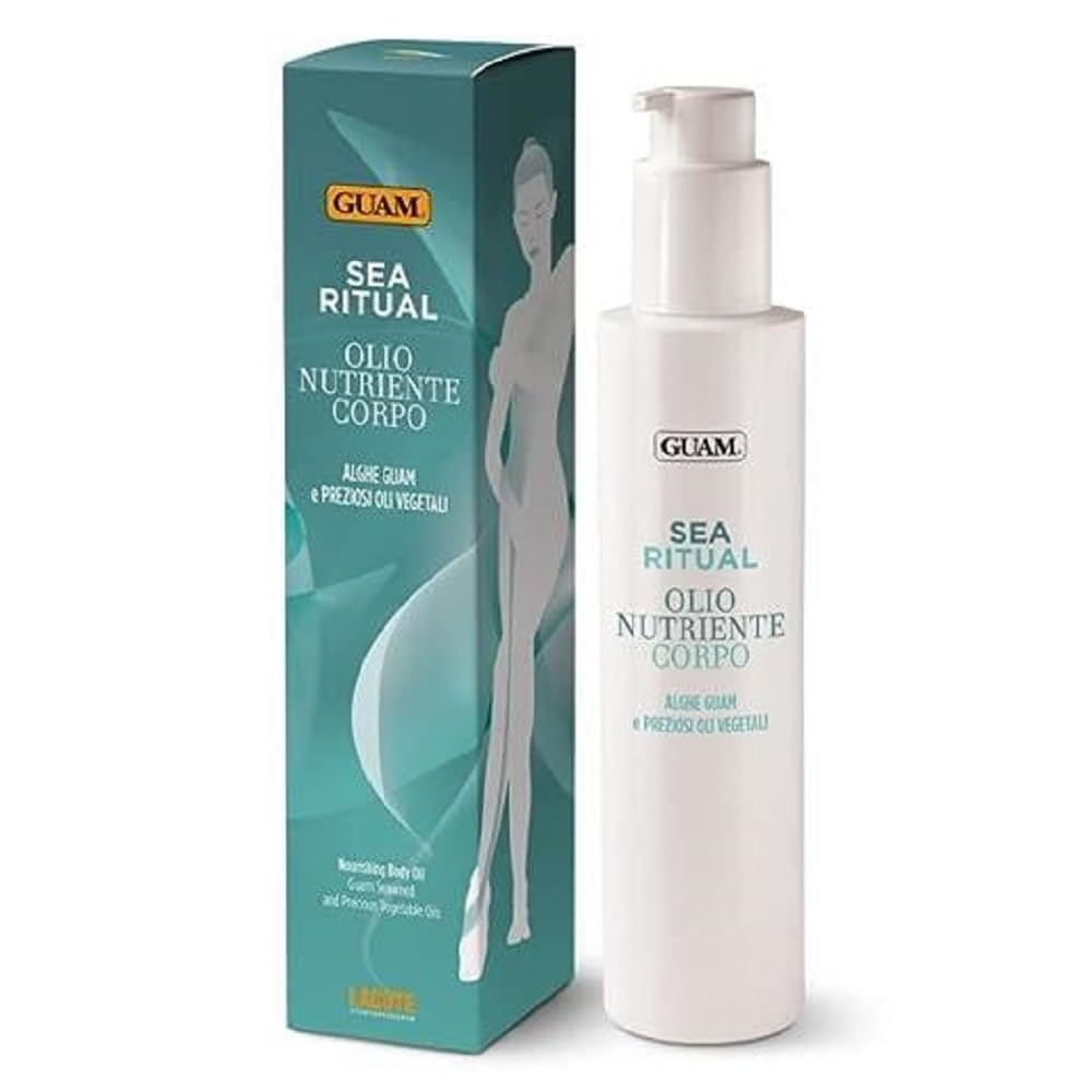 Guam, Sea Ritual Nourishing Body Oil, Moisturising and Radiant Oil Treatment with Guam Algae and Valuable Plant Oils, Made in Italy, 200 ml Pack