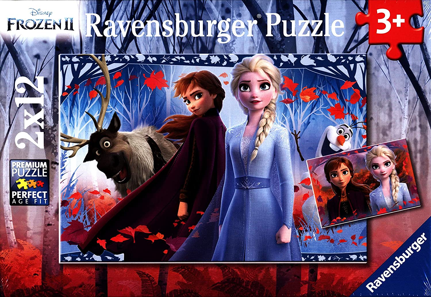 Ravensburger 05009 Frozen 2: Journey into Uncertain Puzzle 2 x 12 Pieces