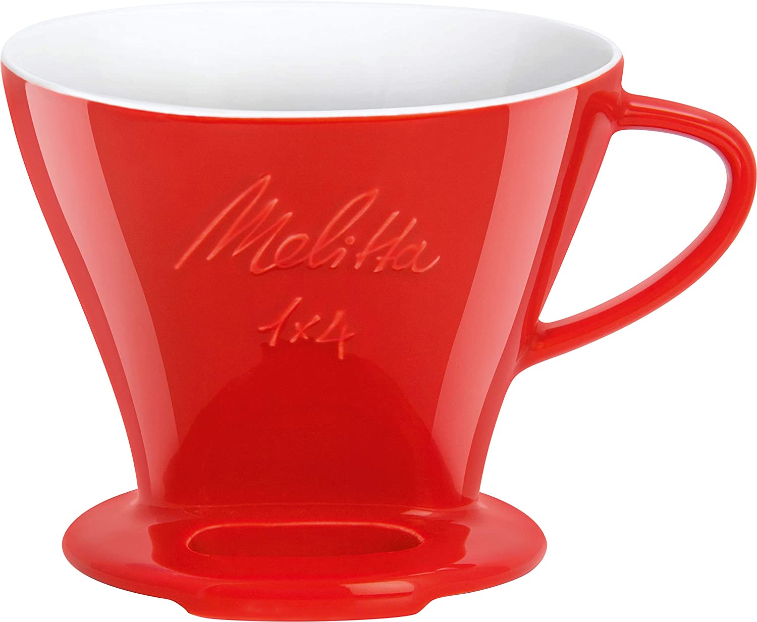 Melitta 219032 Porcelain Coffee Filter Size 1 x 4 Red