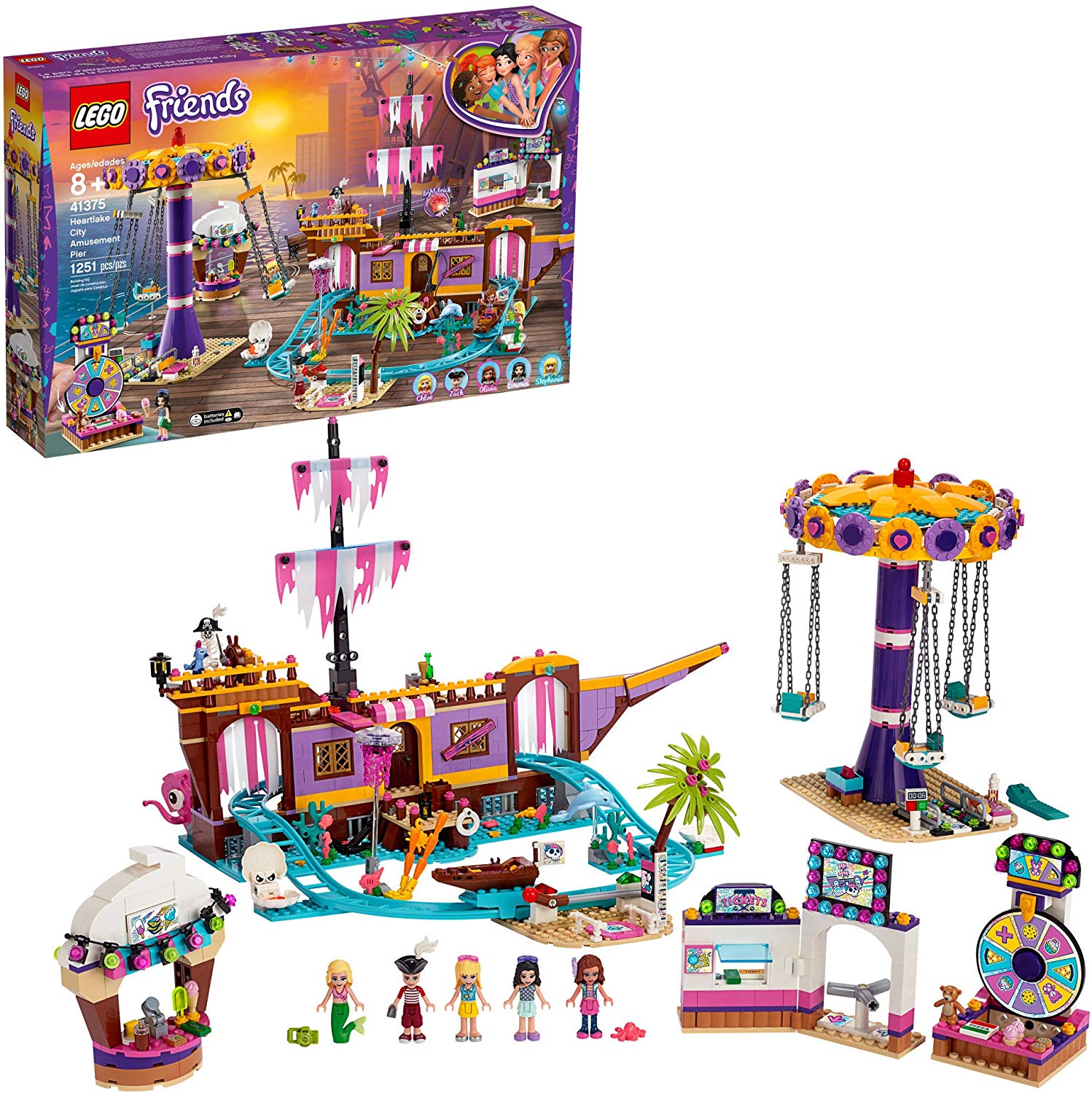 Lego Friends 41375 Fun Beer with Roller Coaster New 2019 (1251 Pieces)