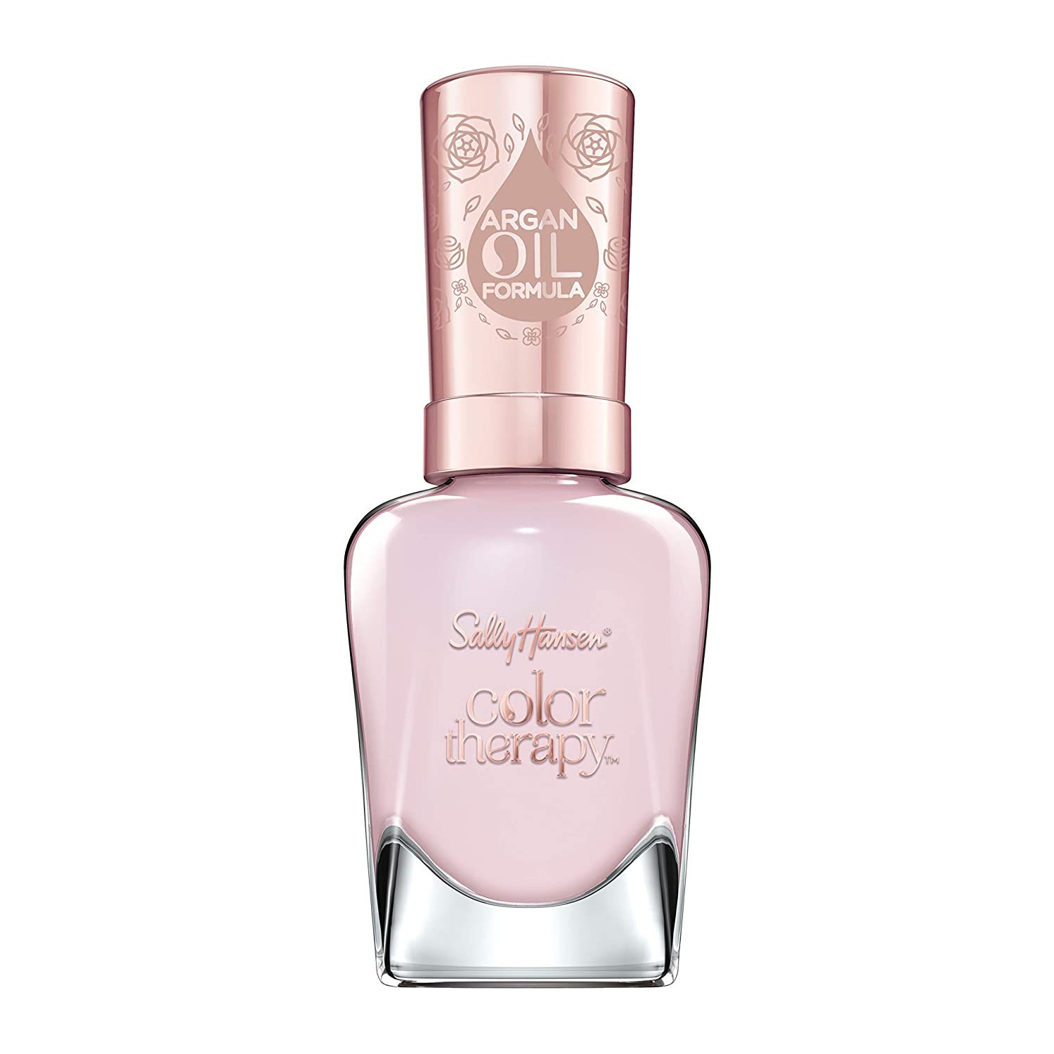Sally Hansen colour therapy, nail polish with argan oil Blushed Petal, Nude Brown, instant nourishing colour paint with shiny finish No.190 1 x 14 ml., ‎525 romantic rose