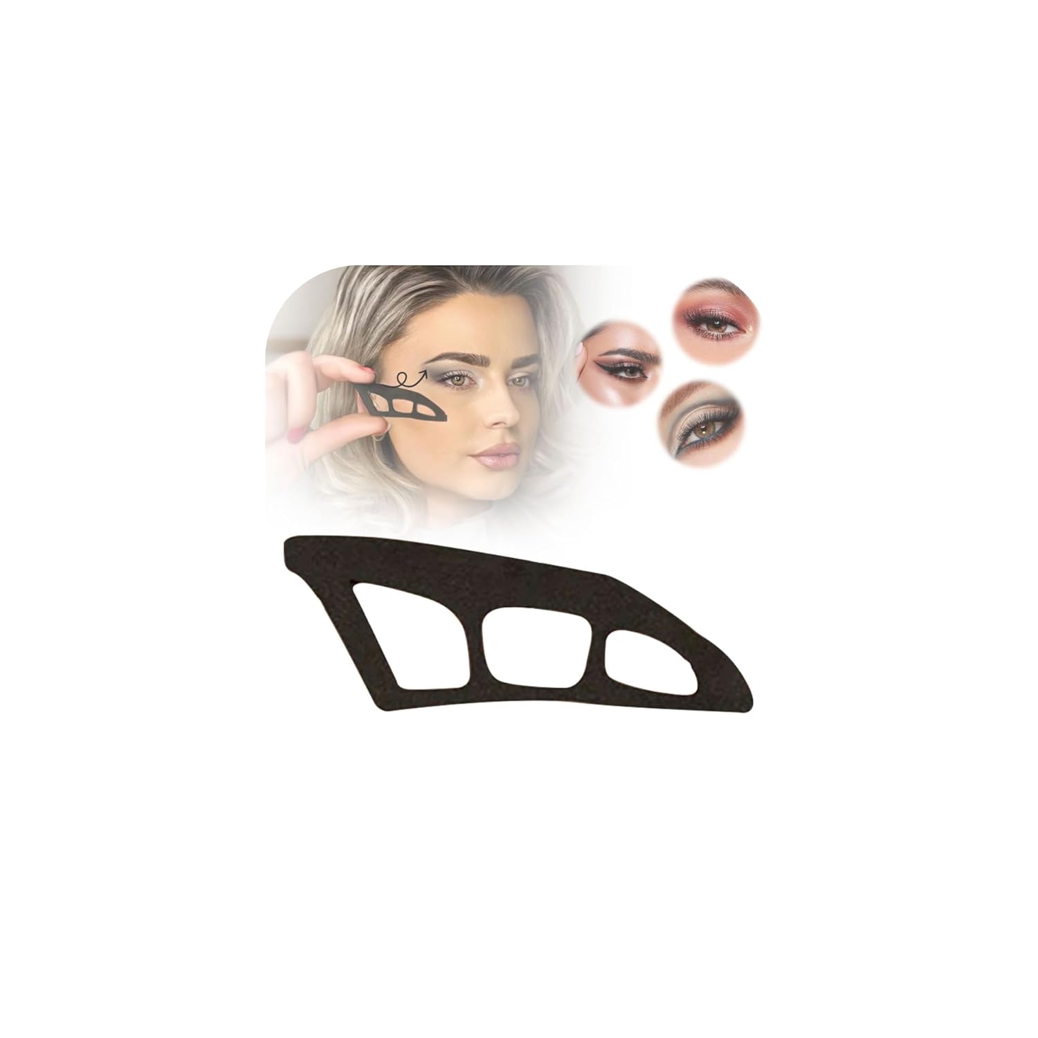 Eyeliner Stencil Eyeshadow Assistant Eyeshadow Tool Makeup Tool for Eyeshadow, Eyeshadow Eyeliner Template for Women Eyeshadow Stencils for Eyess Women\'s Makeup Tools