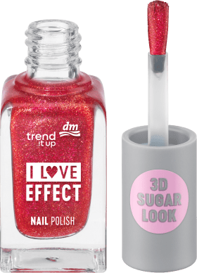 Nailack Effect 020 Red Glitter, 8 ml