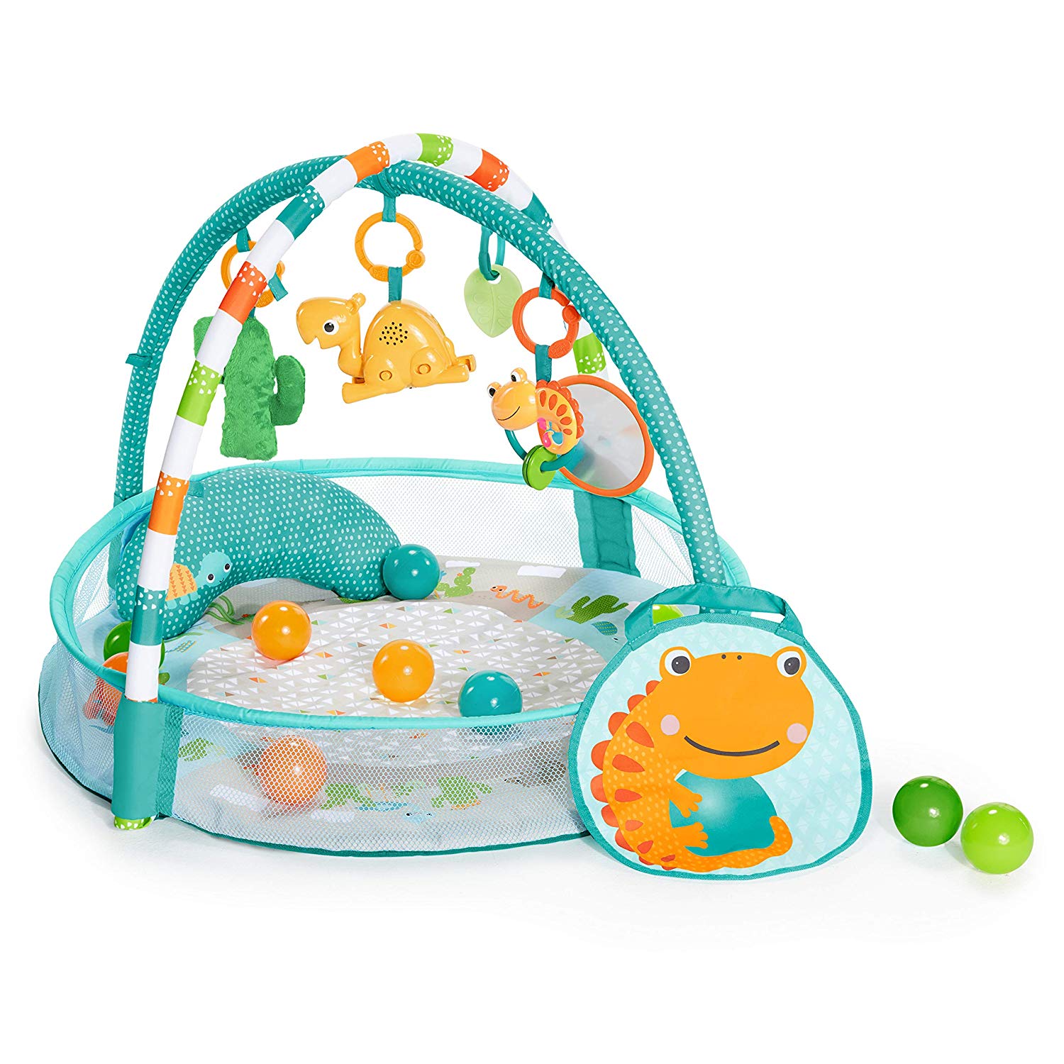 Bright Starts 4 in 1 Ball Pool and Play Mat Blue