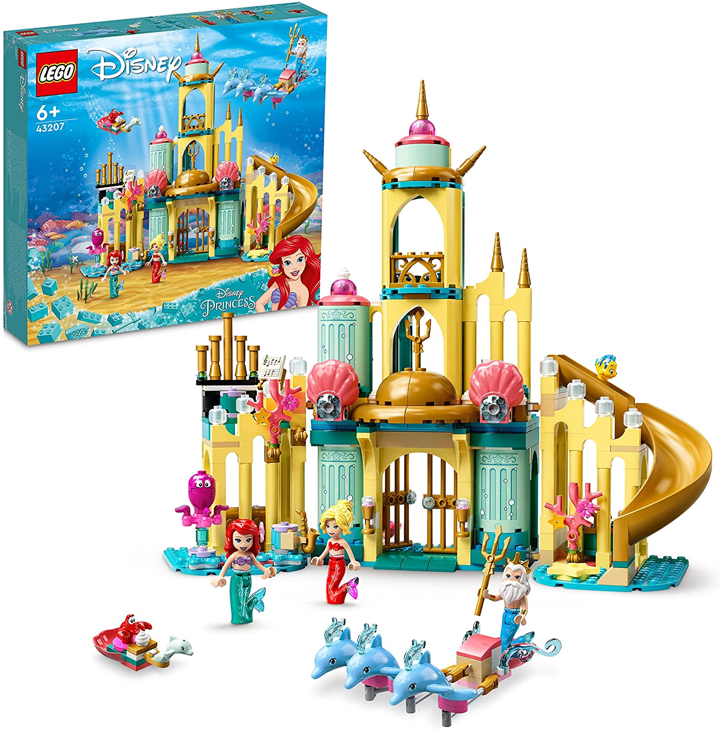 LEGO 43207 Disney Ariel Underwater Castle with Mini Doll by Ariel the Littl