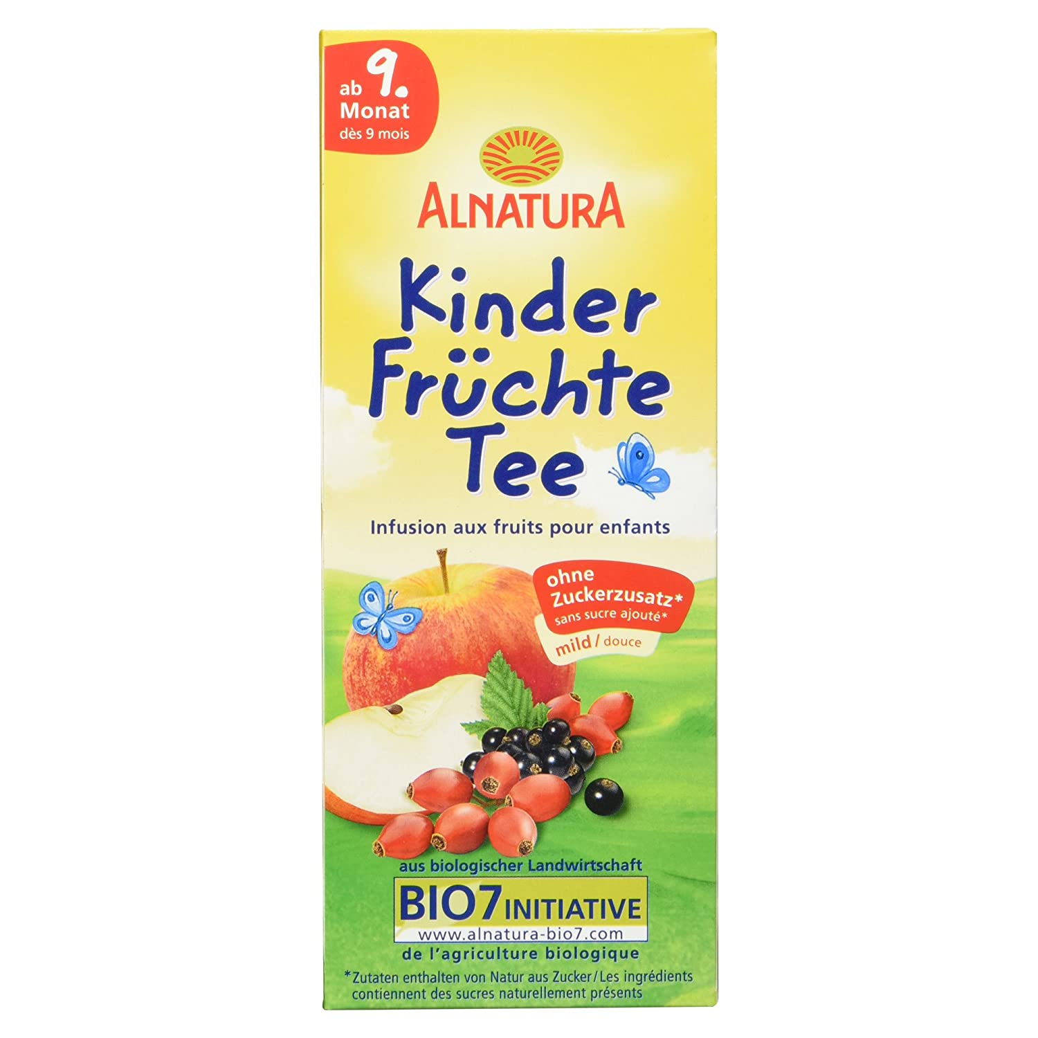 Alnatura Bio Kinder-Früchtetee, 20 Beutel, 6er Pack (6 x 50 g)