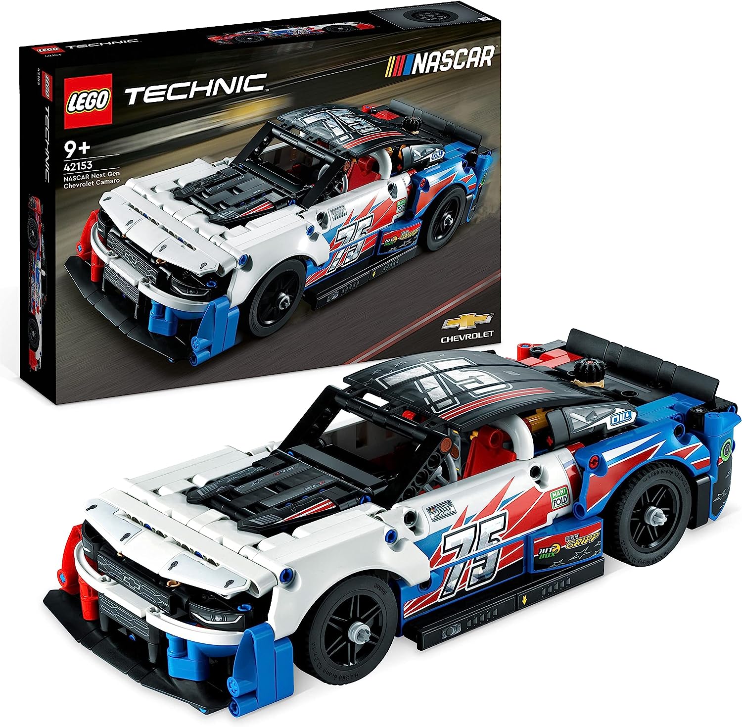 LEGO 42153 Technic Nascar Next Gen Chevrolet Camaro Zl1 Model Car Kit Racing Vehicle Toy Collectible Motorsport Kit