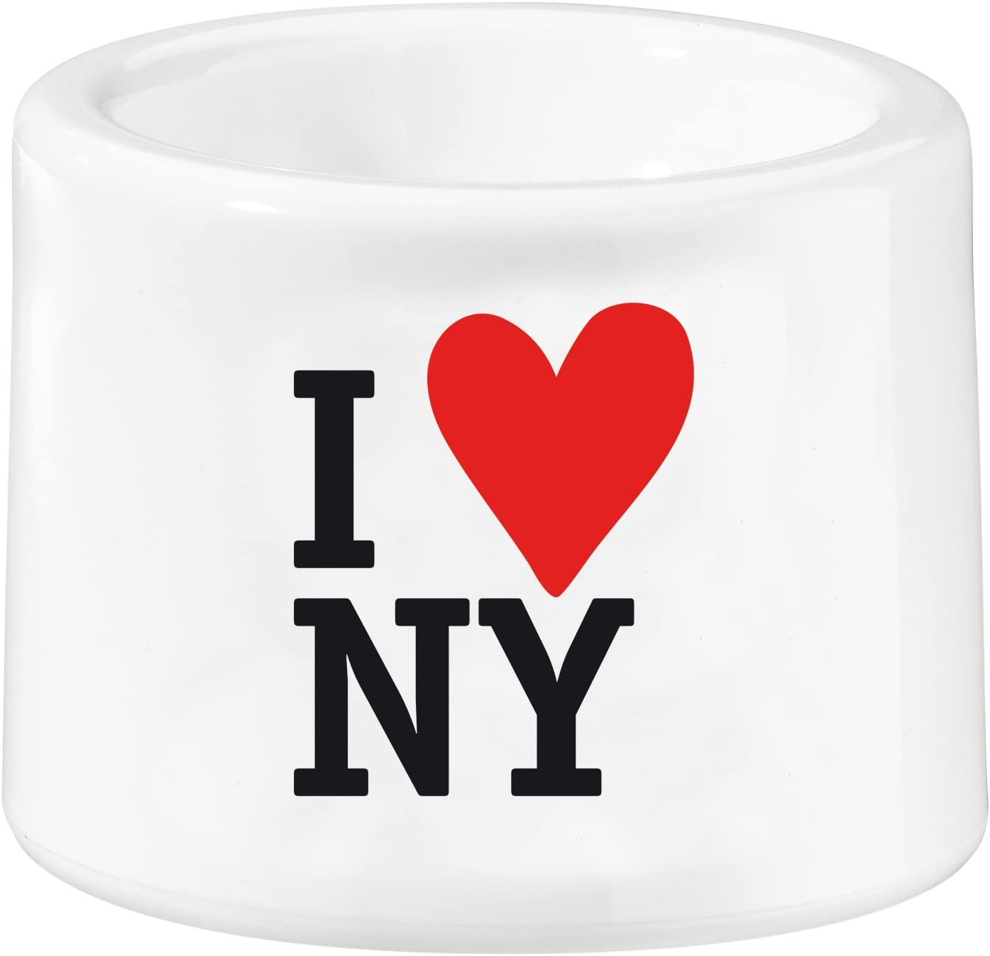 Koziol Egg cup I Love I Love New York, Set of 2, Plastic, white, 5.4 x 5.4 x 4.2 cm