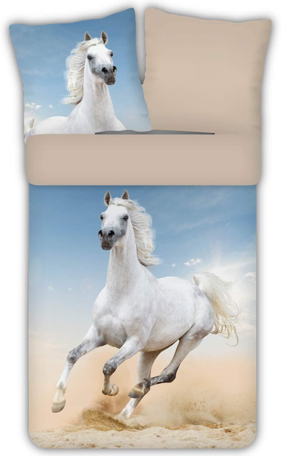 Espico Trendy Bedding Horse Colourful Animal Motif Wild Horse Mould Sand De