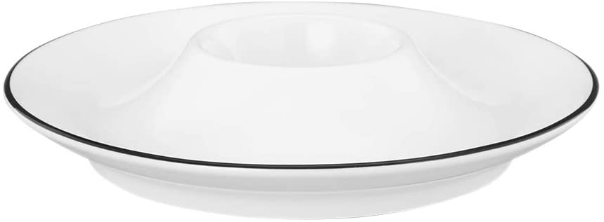 Seltmann Weiden \'Lido Black Line Egg Cup with Tray