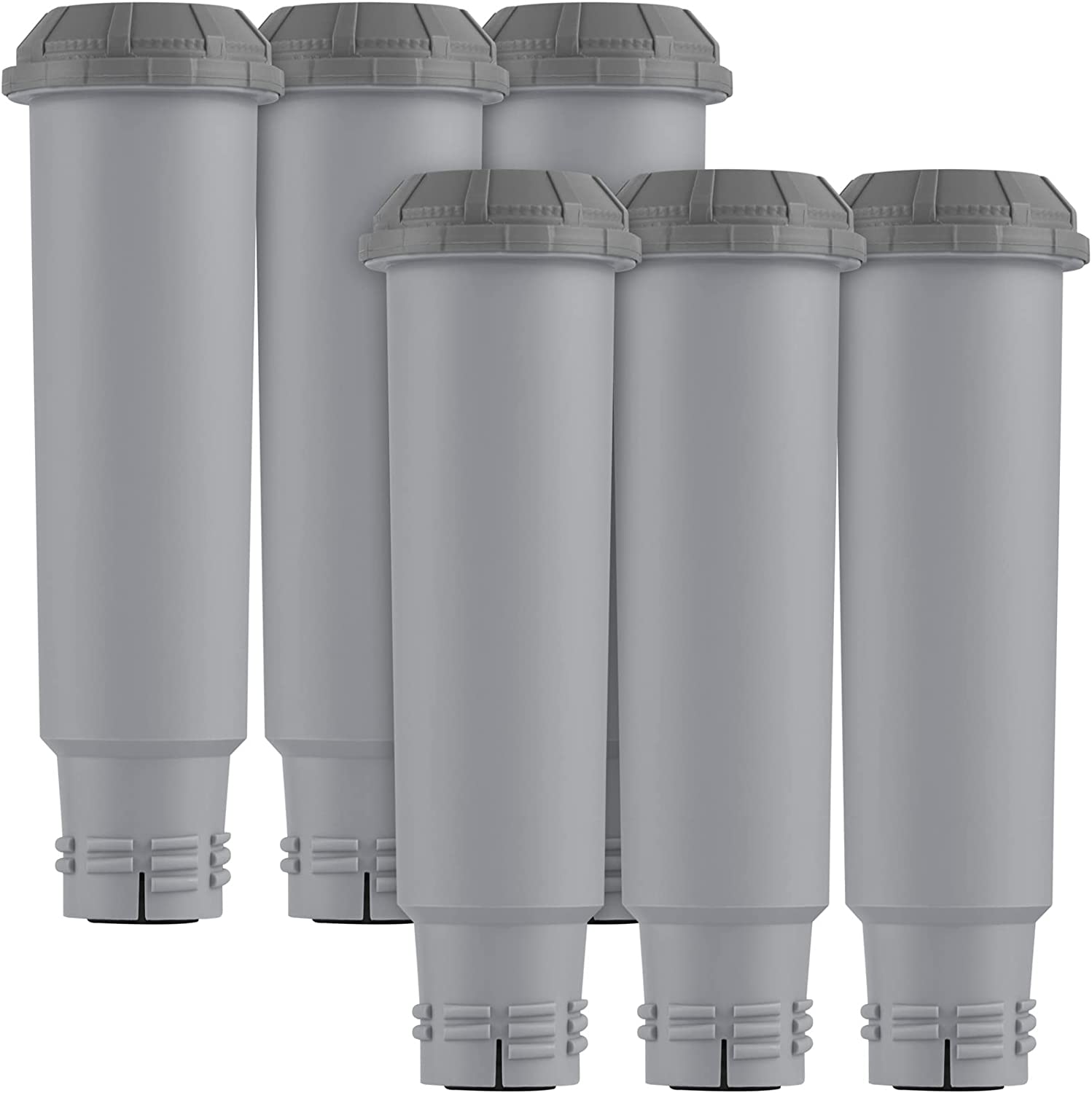 VIOLO 6 x coffee machine water filter, replacement compatible with Krups, Bosch, Siemens, PZH approval, softens water, improves taste, removes chlorine and heavy metals