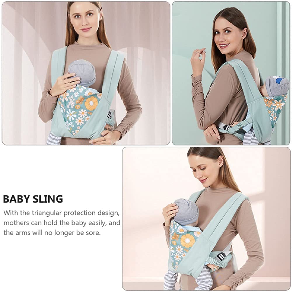 Baby Sling Cotton Baby Carrier Newborn Baby Belly Carrier Toddler Back Carrier Ergonomic Carry Bag Soft Carrier Hand-Free Toddler Carrier Breathable Baby Carrier 0-37 Months
