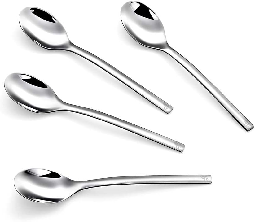 Tchibo Coffee Spoons, Set of 4 Coffee Spoons, Caffè Crema, Stainless Steel, Dishwasher Safe