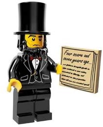 Lego – Mini Figures – The Movie – Abe Lincoln By Lego
