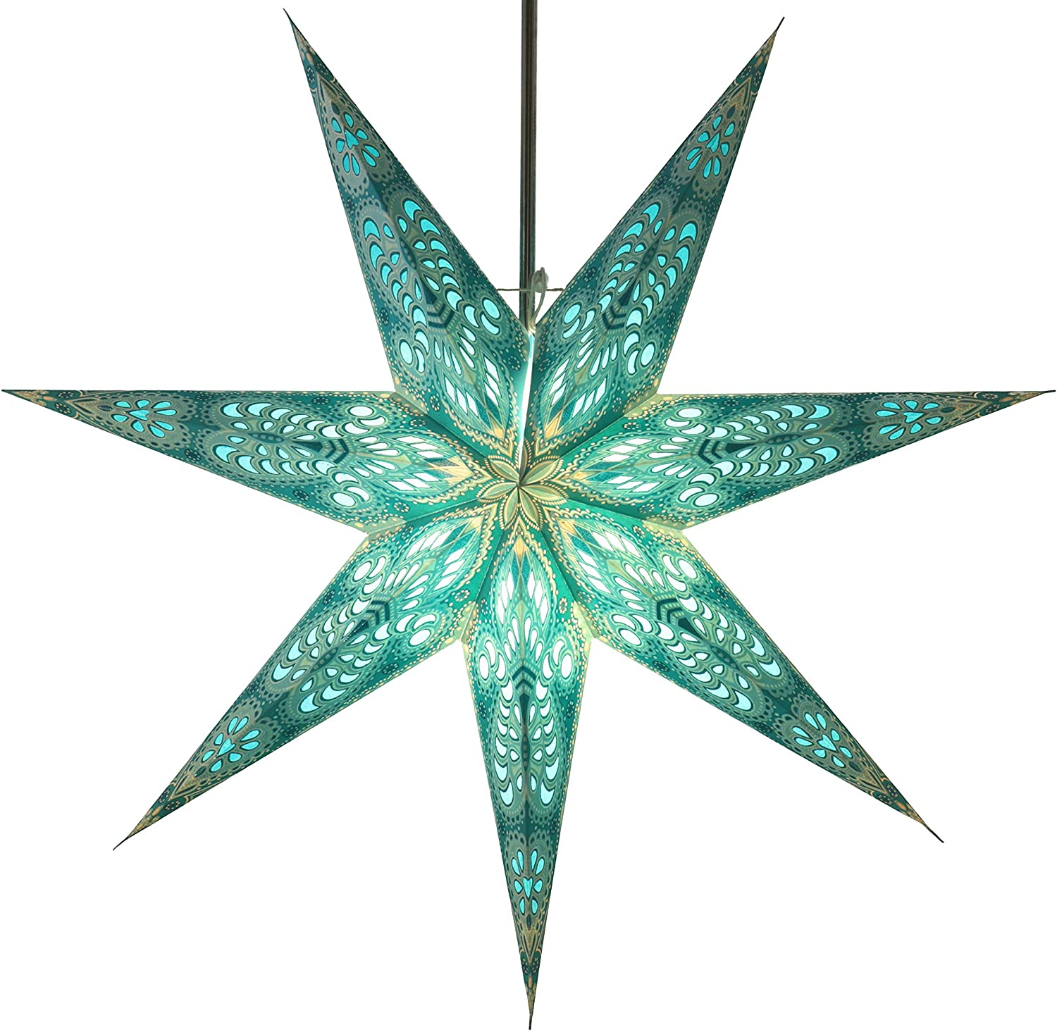 Paper Star Menora 7 Turquoise / Paper Star Classic 7