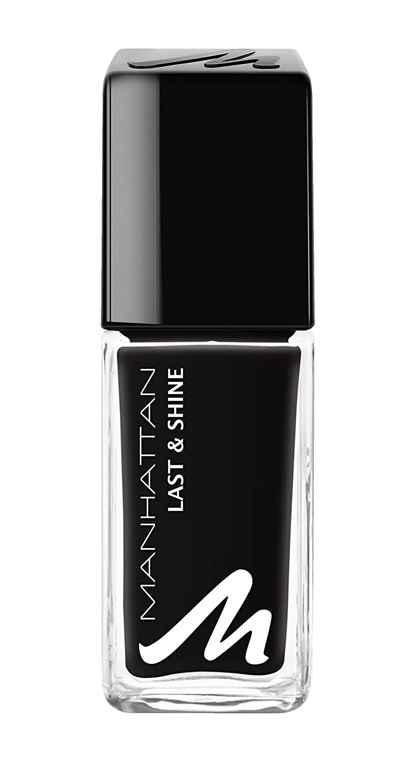 MANHATTAN Last & Shine Nail Polish, ‎955 matte black